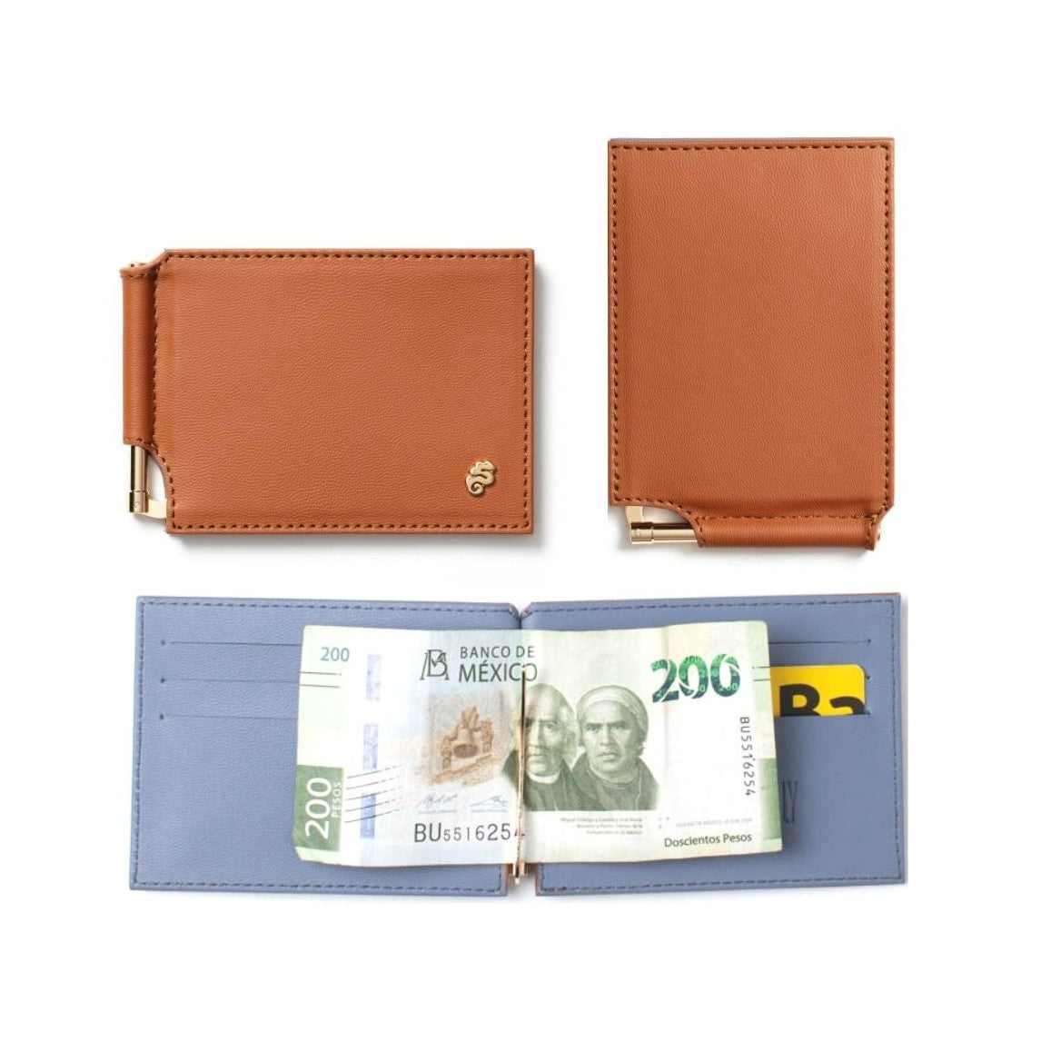 Bi-wallet with Bill Clip